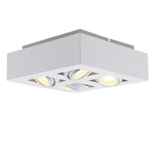 Moderne opbouwspot wit, Akira, Huis en Inrichting, Lampen | Plafondlampen, Nieuw, Metaal, Ophalen of Verzenden