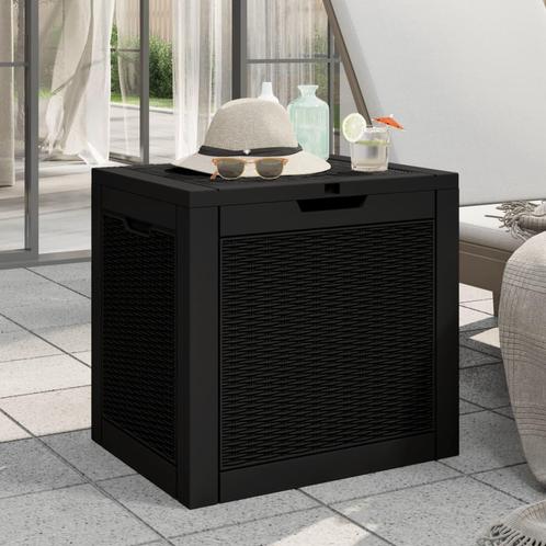 vidaXL Tuinbox 55,5x43x53 cm polypropeen zwart, Tuin en Terras, Overige Tuin en Terras, Nieuw, Verzenden