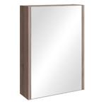Badkamerkast Cuba 40 x 13 x 70 cm Bruin Eiken Spiegelkast, Verzenden, Nieuw, Spiegelkast