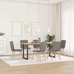 vidaXL Eetkamerstoelen 6 st stof taupe, Huis en Inrichting, Stoelen, Verzenden, Nieuw