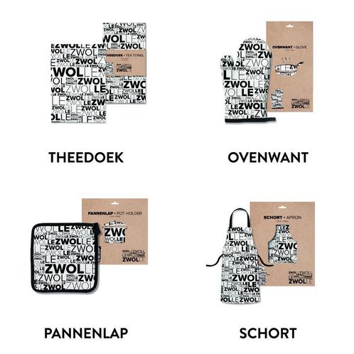 Zwolle voordeelpakket keukentextiel, Huis en Inrichting, Keuken | Textiel, Overige kleuren, Nieuw, Overige typen, Verzenden