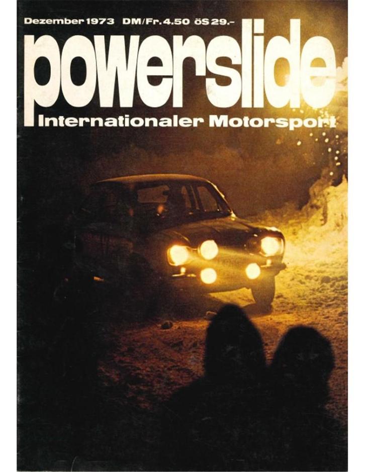 1973 POWERSLIDE MAGAZINE 12 DUITS, Boeken, Auto's | Folders en Tijdschriften