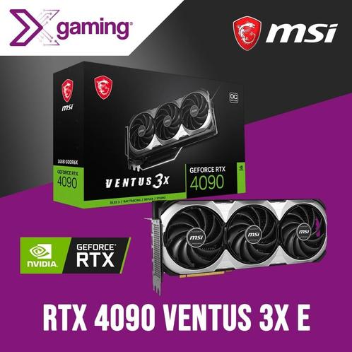 MSI GeForce RTX 4090 VENTUS 3X E 24G OC, Computers en Software, Videokaarten, PCI-Express 4.0, GDDR6, Nvidia, Nieuw, HDMI, DisplayPort