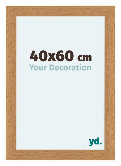 Fotolijst 40x60 cm - Beuken - MDF - Como, Huis en Inrichting, Woonaccessoires | Lijsten, Nieuw, Verzenden