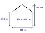 Opslagtent Premium PVC 5x10 mtr in Grijs (5x10 meter), Tuin en Terras, Partytenten, Verzenden, Nieuw