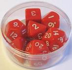 Rode Polydice Set | Spellenrijk - Spelonderdelen, Verzenden, Nieuw
