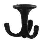 Kapstokhaak draaibaar zwart waxlaag, Verzenden, Nieuw