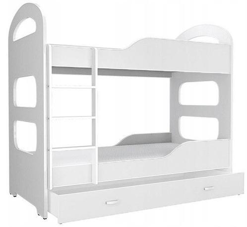 Kinder stapelbed wit - 160 x 80 cm, Kinderen en Baby's, Kinderkamer | Bedden, Nieuw, Ophalen of Verzenden