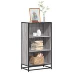 vidaXL Boekenkast 60x35x107,5 cm bewerkt hout grijs sonoma, Verzenden, Nieuw, Overige houtsoorten