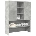 vidaXL Wasmachinekast 70,5x25,5x90 cm betongrijs, Witgoed en Apparatuur, Wasmachines, Verzenden, Nieuw