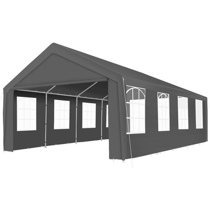 Partytent Mammut 8x4m met plug-in systeem, stevig en wateraf, Tuin en Terras, Partytenten, Verzenden