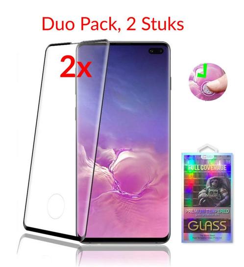 2 STUKS Galaxy S10 Case Friendly 3D Tempered Glass Screen Pr, Telecommunicatie, Mobiele telefoons | Hoesjes en Frontjes | Samsung