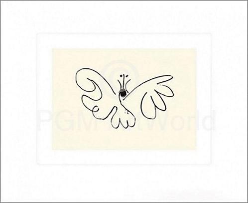 Kunstdruk Pablo Picasso - Le Papillon 50x60cm, Huis en Inrichting, Woonaccessoires | Schilderijen, Tekeningen en Foto's, Nieuw