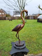 Beeld, XL Bronze Flamingo - 27 cm - Brons