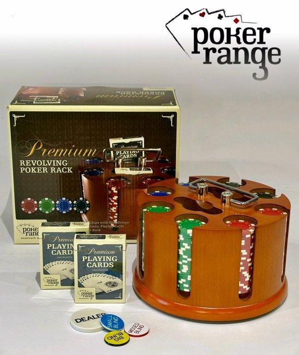 Pokerset - Vintage Revolving Poker rack – Nieuwstaat,, Antiek en Kunst, Antiek | Overige Antiek