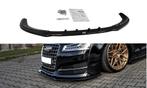 Voorspoiler Audi S8 D4 FL Maxton Glans Zwart, Ophalen of Verzenden, Nieuw