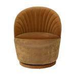 *WOONWINKEL* Dutchbone Madison Ronde Draaifauteuil Vintage W, Verzenden, Nieuw, Stof