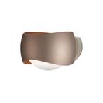 Oligo Curved Wandlamp LED, kop bruin/body wit mat, Verzenden, Nieuw