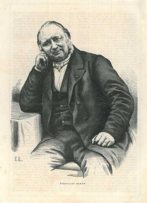 Portrait of Nicolaas Beets, Antiek en Kunst, Kunst | Etsen en Gravures