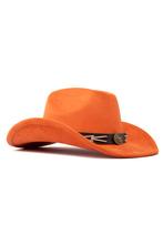 Cowboyhoed Koningsdag Oranje Gevlochten Band Oranje Cowboy W, Kleding | Dames, Carnavalskleding en Feestkleding, Ophalen of Verzenden