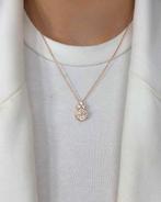 Ketting met hanger - 18 karaat Roségoud - 1.35ct. tw., Sieraden, Tassen en Uiterlijk, Antieke sieraden