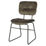 LABEL51 Eetkamerstoel Dez - Hunter - Velours, Huis en Inrichting, Stoelen, Ophalen of Verzenden, Nieuw