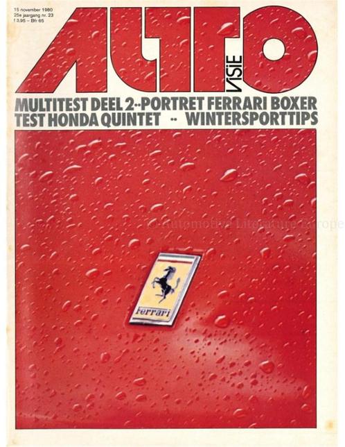 1980 AUTOVISIE MAGAZINE 23 NEDERLANDS, Boeken, Auto's | Folders en Tijdschriften