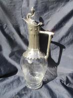Karaf - Art Nouveau waterkan. Geslepen kristal, tin WMF rond, Antiek en Kunst, Kunst | Designobjecten
