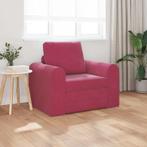 vidaXL Slaapbank Wijnrood 98 x 71 x 83 cm Fluweel, Huis en Inrichting, Verzenden, Nieuw, Stof, Minder dan 150 cm