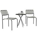 TRUUSK Polyrattan Tuinmeubelset, Outdoor Lounge Balkonmeubil, Tuin en Terras, Verzenden, Nieuw