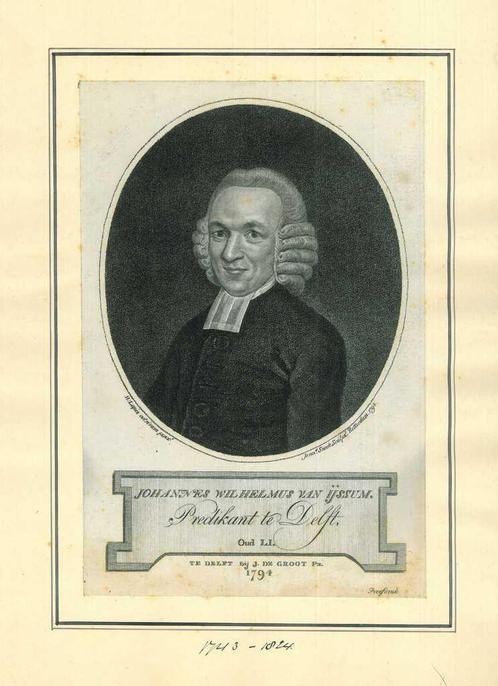 Portrait of Johannes Wilhelmus van IJssum, Antiek en Kunst, Kunst | Etsen en Gravures