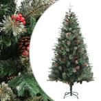 vidaXL Kerstboom met dennenappels 225 cm PVC en PE groen, Diversen, Verzenden, Nieuw