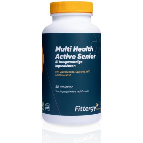 Fittergy Supplements Multi Health Active Senior 60 tabletten, Diversen, Verpleegmiddelen, Nieuw, Verzenden