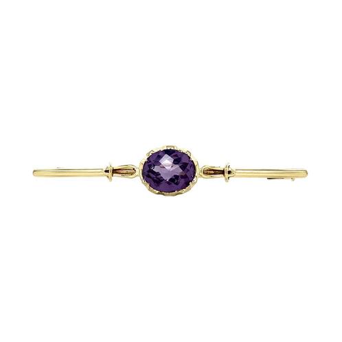 Gouden vintage broche met saffier 14 krt, Sieraden, Tassen en Uiterlijk, Broches, Nieuw, Ophalen of Verzenden