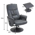 TRUUSK Relaxstoel Met Voetenbank - Elektrische Massagestoel, Huis en Inrichting, Fauteuils, Verzenden, Nieuw
