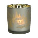 windlicht glas chalet small 8cm, Verzenden, Nieuw