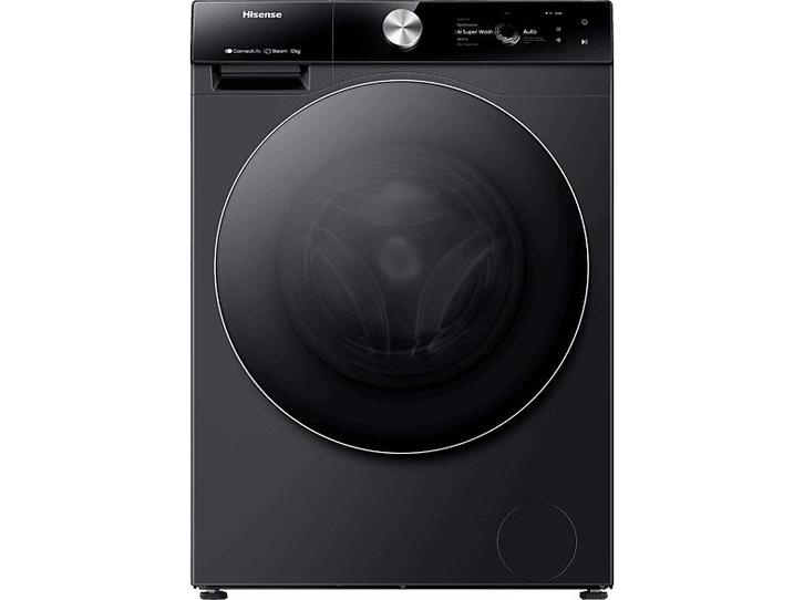 Hisense - Wasmachine Voorlader - 12 kg - Zwart, Witgoed en Apparatuur, Wasmachines, 85 tot 90 cm, 10 kg of meer, Nieuw, Voorlader