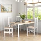 TRUUSK 4-delige Set Keukenstoelen Eetkamerstoelen Stoelen, M, Huis en Inrichting, Stoelen, Verzenden, Nieuw