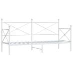 Bedbank Wit Staal | Laatste Stuk!, 100 cm, Eenpersoons, Wit, Nieuw