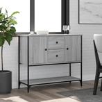 vidaXL Dressoir 100x36x85 cm bewerkt hout grijs sonoma, Huis en Inrichting, Kasten | Dressoirs, 100 tot 150 cm, Verzenden, Nieuw