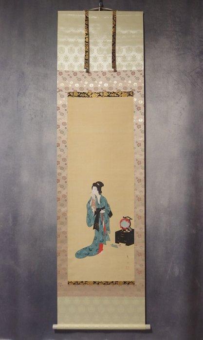 Hanging Scroll (Kakejiku) - Beauty in Kimono - Shuko  -, Antiek en Kunst, Antiek | Overige Antiek