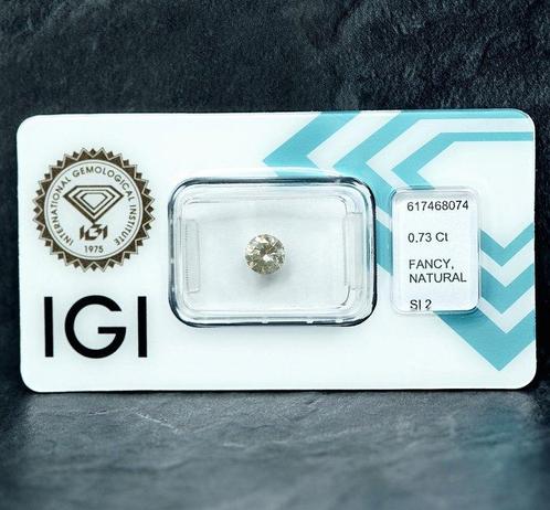 1 pcs Diamant (Natuurlijk gekleurd) - 0.73 ct - Fancy light, Sieraden, Tassen en Uiterlijk, Edelstenen