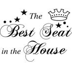 The Best Seat Wc Sticker, Verzenden, Nieuw