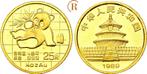 25 Yuan Panda 1/4 Unze Feingoud 1989 China: goud, Verzenden