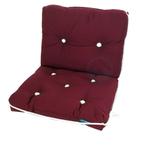 Bootkussen - Kapokkussen Bordeaux Rood-Kussen, effen rood, d, Watersport en Boten, Ophalen of Verzenden, Nieuw