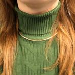 Gouden omega schakel collier | 42,5 cm (omegaschakel), Sieraden, Tassen en Uiterlijk, Kettingen, Ophalen of Verzenden, Gebruikt