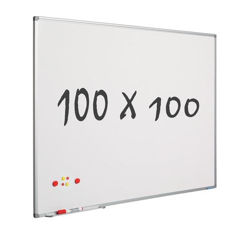 Whiteboard 100x100 cm - Magnetisch, Zakelijke goederen, Kantoor en Winkelinrichting | Kantoormeubilair en Inrichting, Ophalen of Verzenden