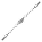 Fako Bijoux® - Vestsluiting - Vestclip - Parels - Veer -, Verzenden, Nieuw