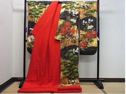 Uchikake Bruidskimono – Yuzen Kunstenaar Akira Akiyama, Antiek en Kunst, Antiek | Overige Antiek