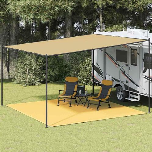 vidaXL Tenttapijt 400x400 cm beige, Caravans en Kamperen, Tentaccessoires, Nieuw, Verzenden